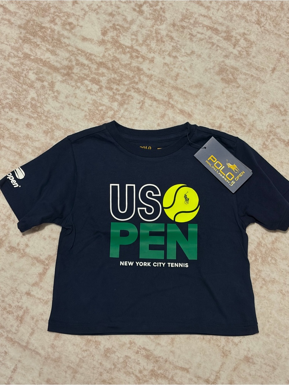 Polo Ralph Lauren Kids 5 y Navy US Open Tennis Graphic Tee